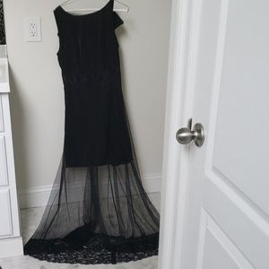 Stunning black dress with slip